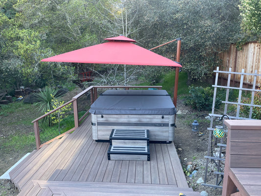 JEWLS HEAVY DUTY Deck Umbrella Mount - Fits Purple Leaf