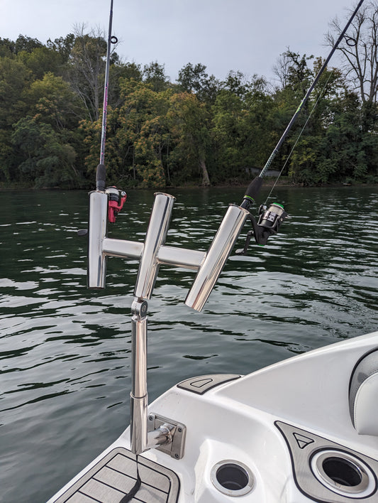 JEWLS Stainless Triple Rod Holder