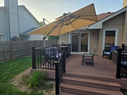 JEWLS HEAVY DUTY Deck Umbrella Mount - Fits Purple Leaf