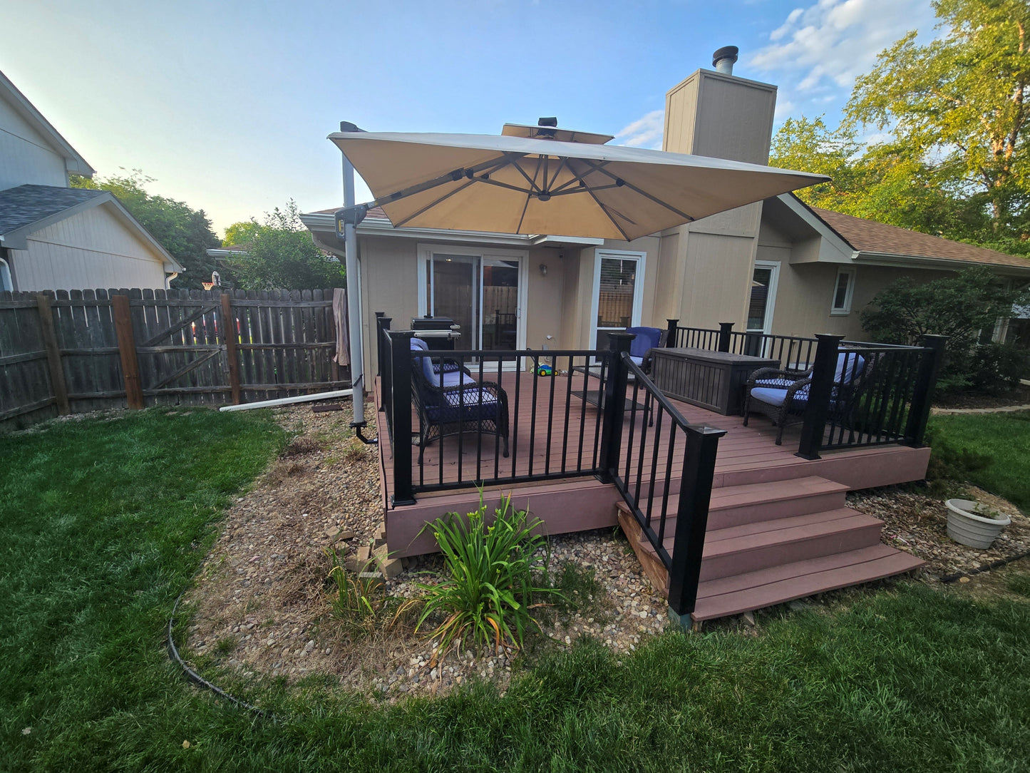 JEWLS HEAVY DUTY Deck Umbrella Mount - Fits Purple Leaf