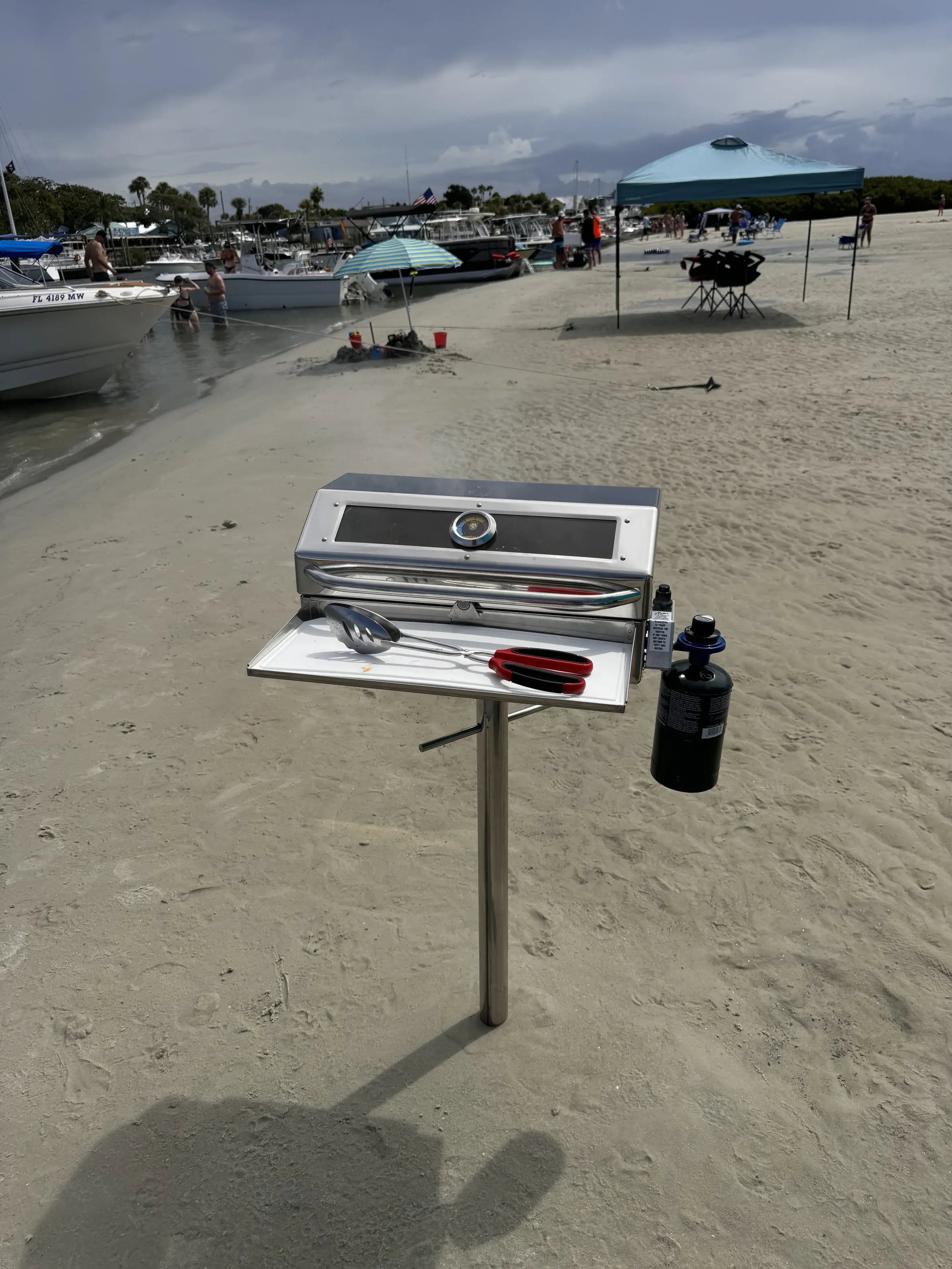 This sandbar stanchion works amazingly. Although we purchased the stanchion for the boat. We also got the sandbar because it may be more comfortable if there is where to 