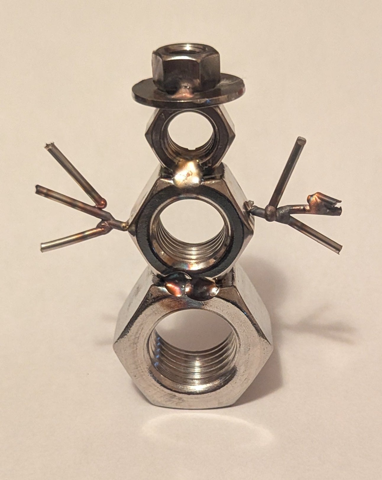 Metal Art Snowman